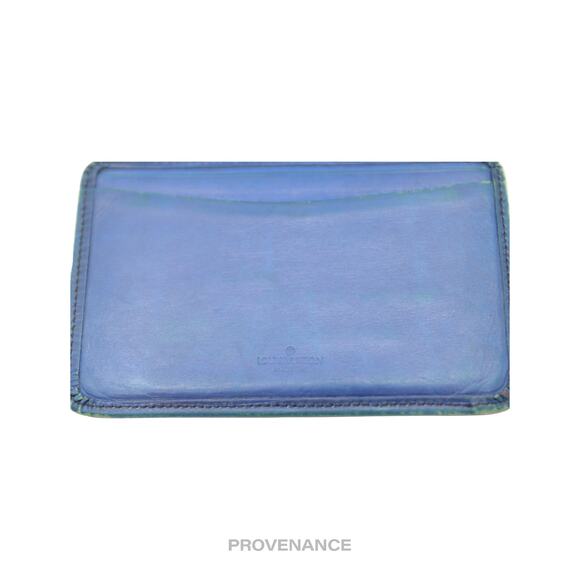 🔴 Louis Vuitton "MALLETIER" Card Holder Wallet - Blue Epi - Picture 5 of 5